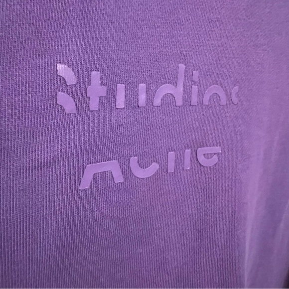 Acne Purple Fyola Logo Sweatshirt - Picture 5 of 7